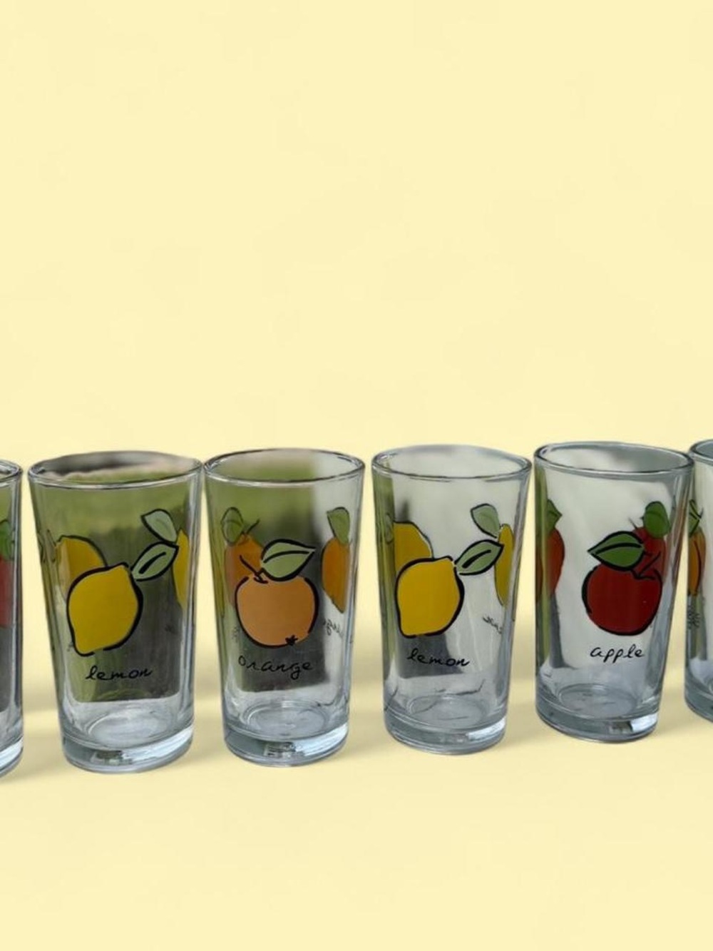 Vintage MCM Juice Glasses with multiple prints. - Picture 2 of 6